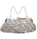 Tasje zilver met korte en lange ketting