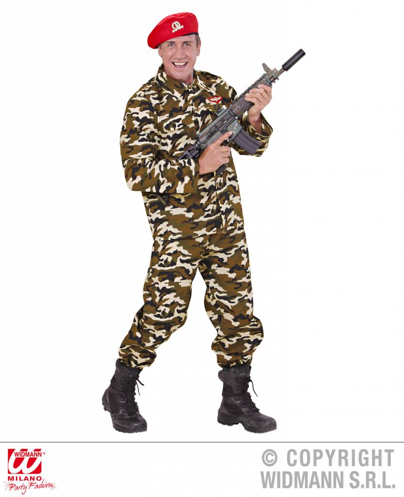 werkwoord impuls Vermoorden Rambo Soldaat kostuum - Feestbazaar.nl