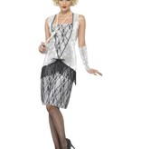 Flapper kostuum zilver