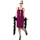 Jazz Flapper kostuum Burgundy