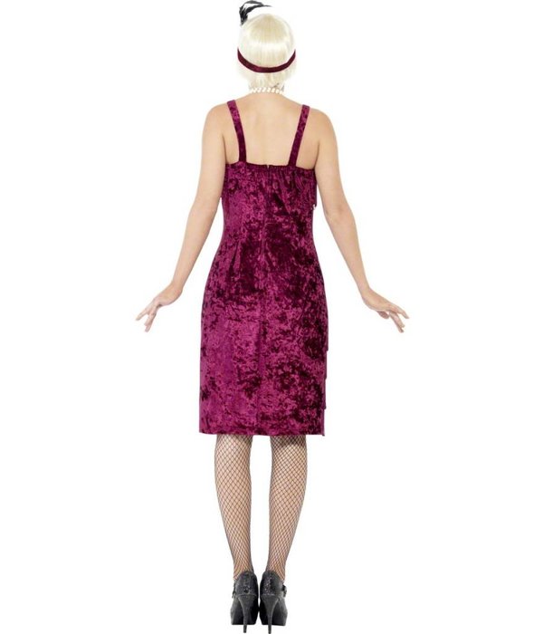 Jazz Flapper kostuum Burgundy