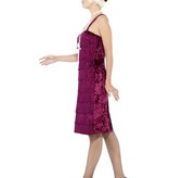 Jazz Flapper kostuum Burgundy