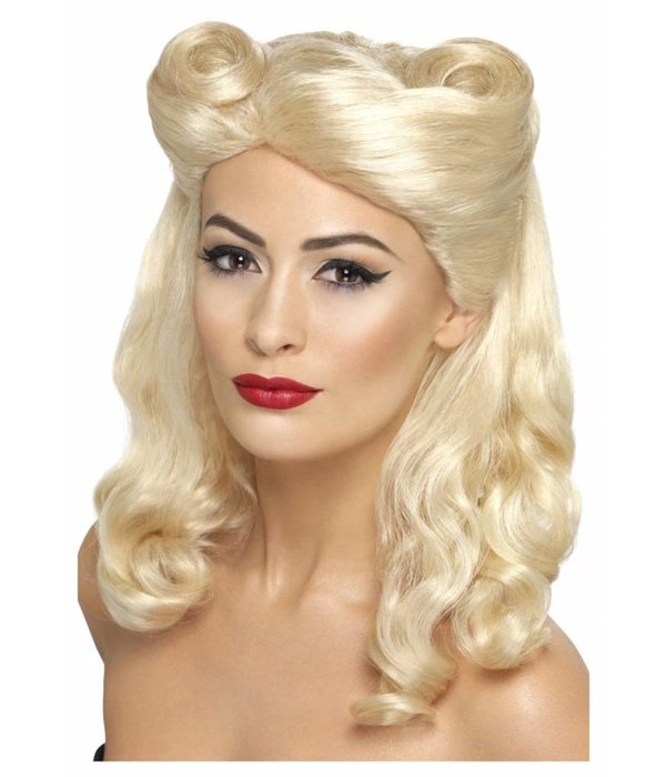 40's Pin-Up pruik blond