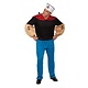 Gespierde Popeye matrozen kostuum