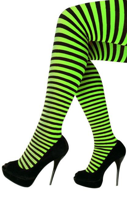 Panty streep groen/zwart