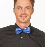 Strik pailletten blauw