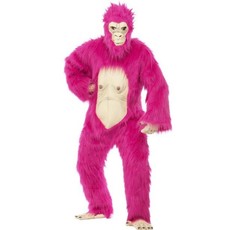 Gorilla deluxe kostuum neon pink