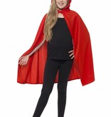 Cape met capuchon kind rood