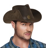 Hoed Nevada lederlook