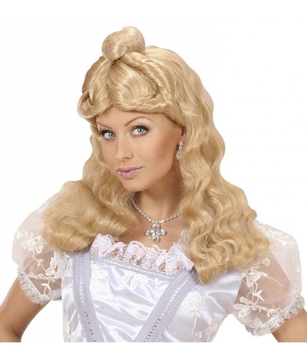 Pruik Western Belle blond