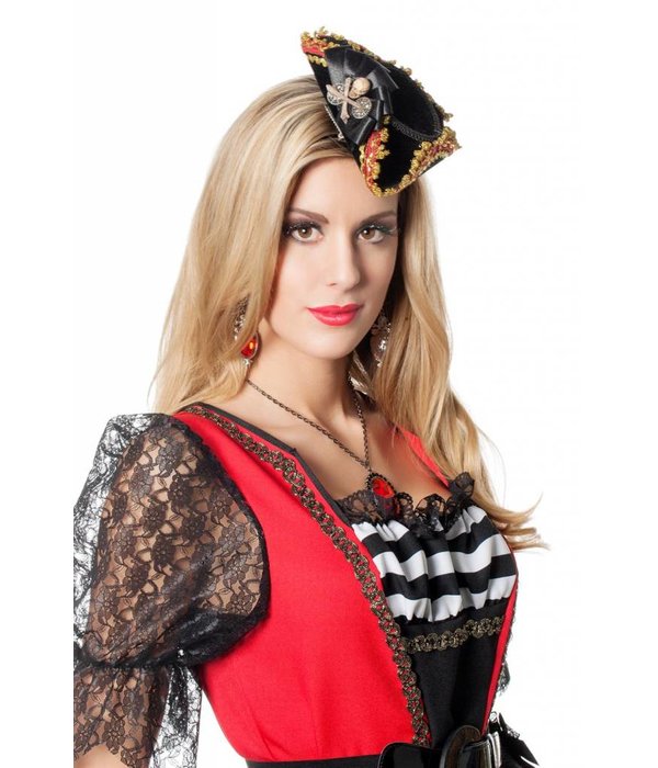 Minihoed driesteek met clip Ella