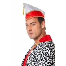 Prinsenmuts rood/wit