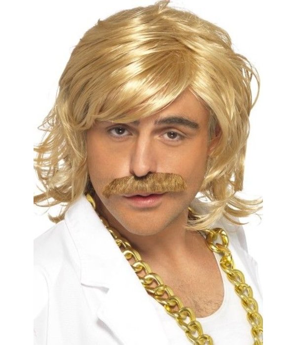 Show Host pruik met snor