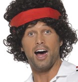 80's Tennis speler pruik