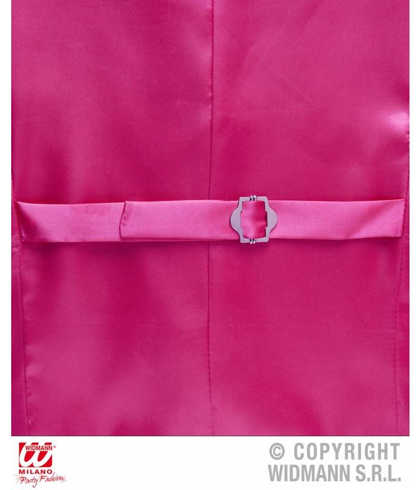 Paillettenvest roze man