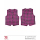 Tartan vest roze