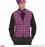 Tartan vest roze