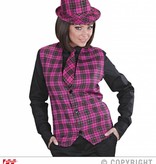 Tartan vest roze