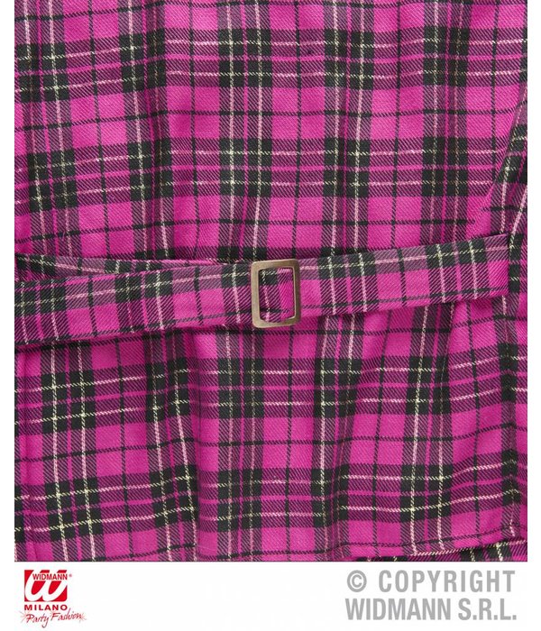 Tartan vest roze