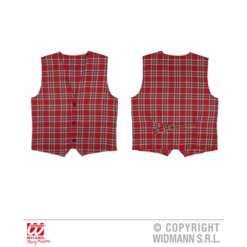 Tarten Schotse vest rood