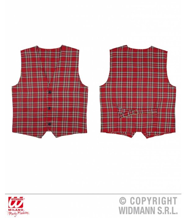 Tarten Schotse vest rood