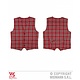 Tarten Schotse vest rood