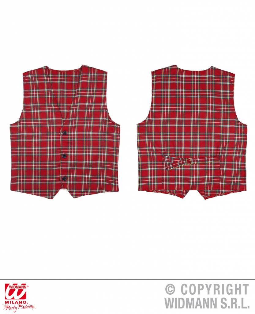 Tarten Schotse vest rood