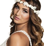 Bloemenkrans Ibiza wit