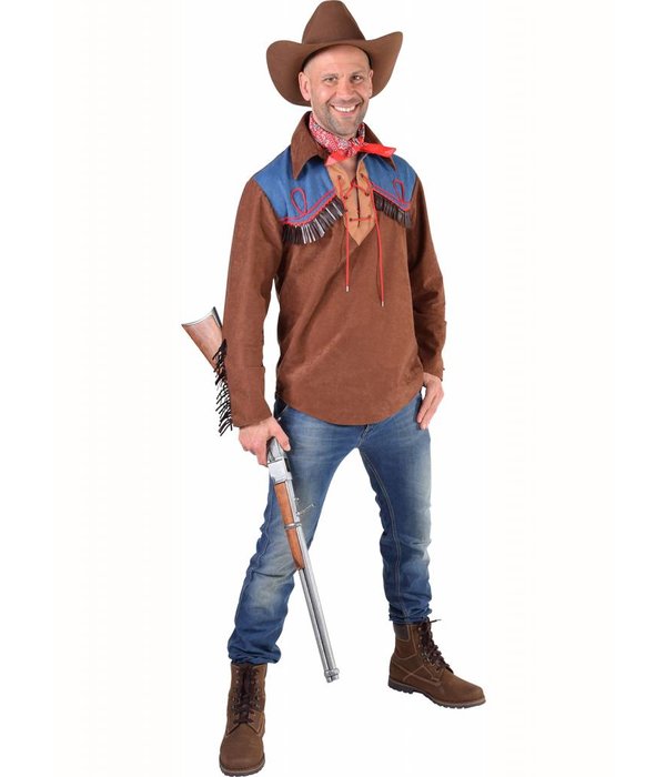 Cowboy hemd met jeans Amos