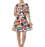 Komische striptekening kostuum