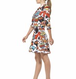 Komische striptekening kostuum