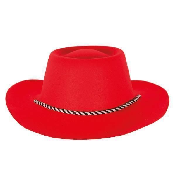 Rode hoed Cowboy flocked afbeelding