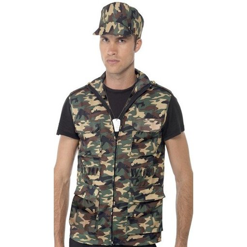 Army verkleedset man