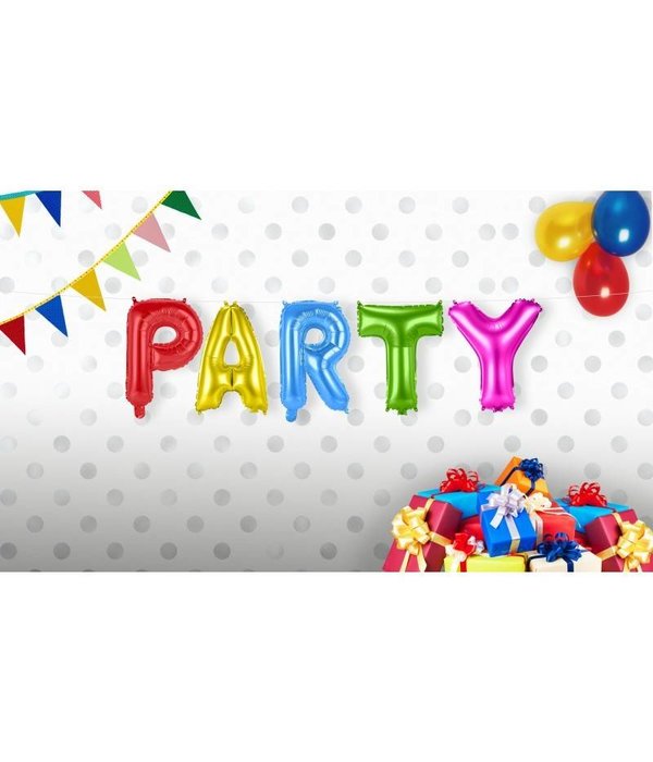 Set folie ballonnen 'Party'