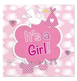 Servetten It's a Girl geboorte Meisje