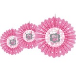 Versiering Honeycomb It's a Girl geboorte meisje