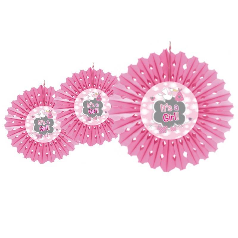 Versiering Honeycomb It&apos;s a Girl geboorte meisje afbeelding