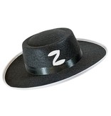 Zorrohoed zwart vilt kind