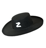 Zorro hoed zwart volwassen
