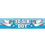 Geboorte jongen gevelbanner 'It's a boy'