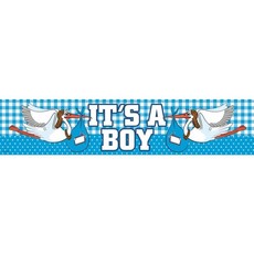 Geboorte jongen gevelbanner 'It's a boy'