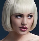 Professionele pruik blond kort Mia