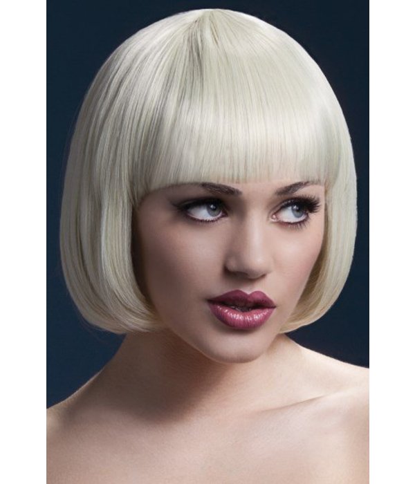 Professionele pruik blond kort Mia