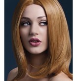 Professionele pruik auburn Sophia