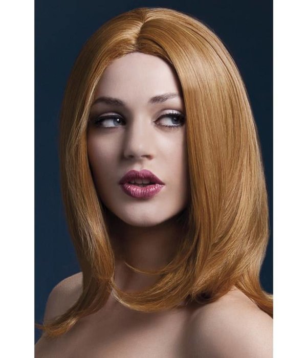 Professionele pruik auburn Sophia