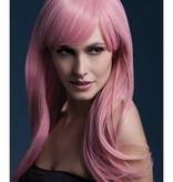 Professionele pruik pastel roze Sienna