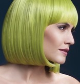 Professionele pruik pastel groen Elise