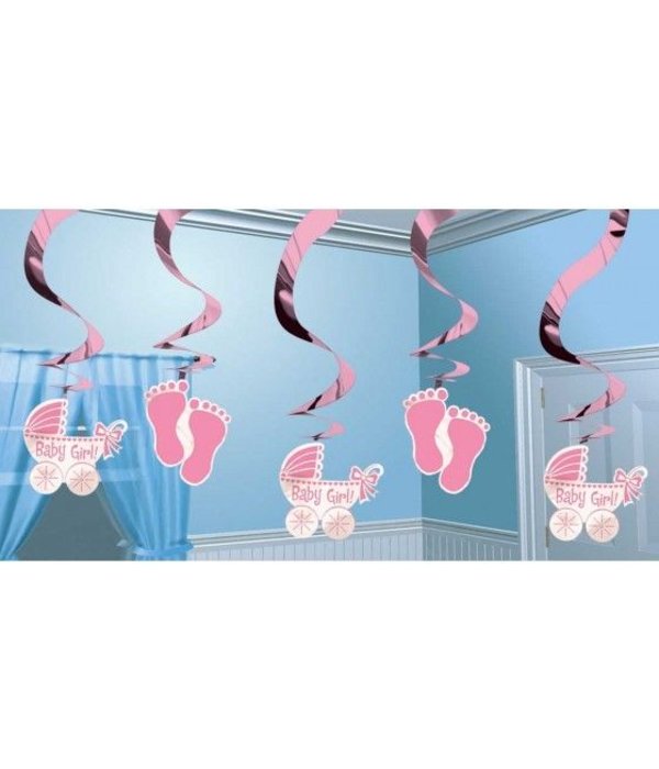 Decoratie spiraal it's a girl