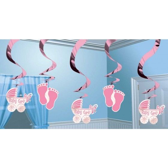 Decoratie spiraal it&apos;s a girl afbeelding