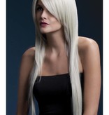 Professionele pruik lang blond Amber